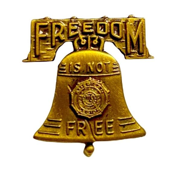 Vintage American Legion “Freedom is Not Free” liberty bell pin - Picture 1 of 3